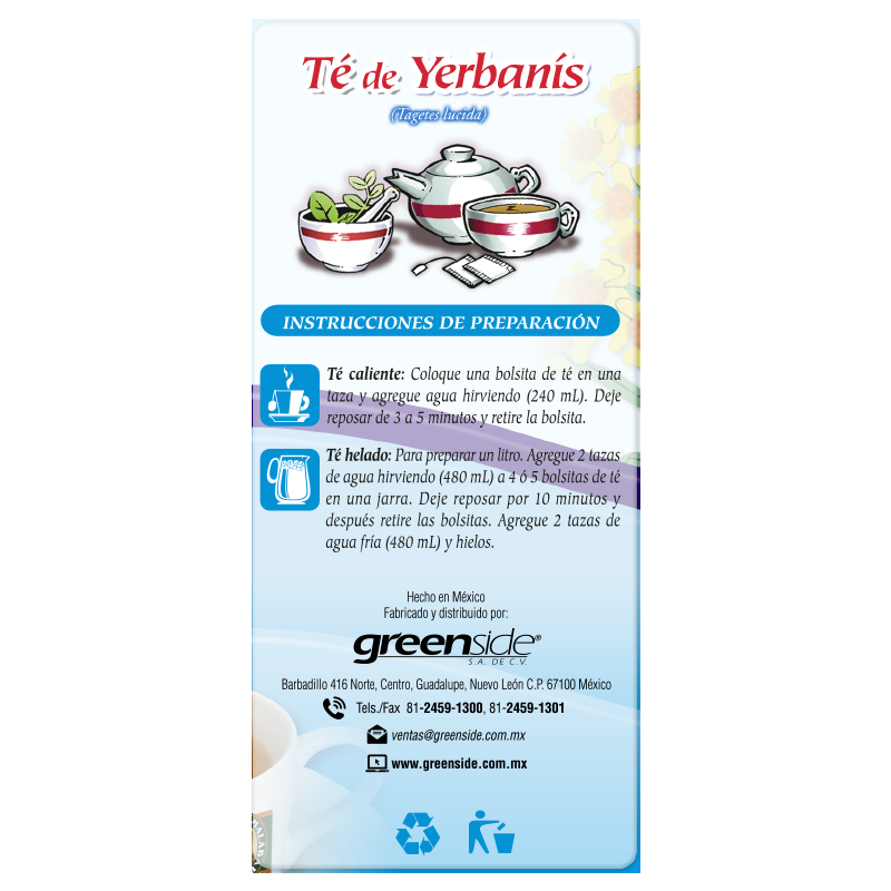 Té de Yerbanís 25 Bolsitas
